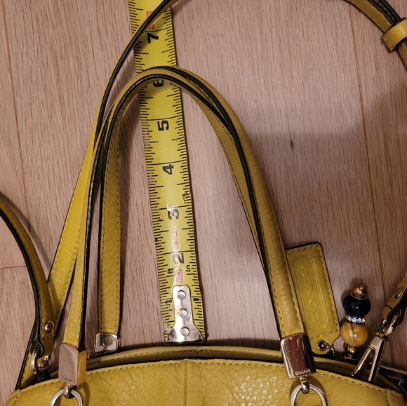 COACH Yellow Handbag Satchel - Picture 8 of 9